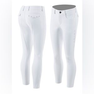 Animo White Crystal Embellished Riding Breeches